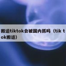 搬运tiktok会被国内抓吗（tik tok搬运）