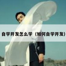 自学开发怎么学（如何自学开发）