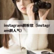 instagram刷粉软（instagram刷人气）