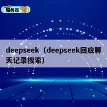 deepseek（deepseek回应聊天记录搜索）