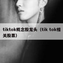 tiktok概念股龙头（tik tok相关股票）