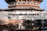 instagram涨粉分析（ins粉丝涨幅）