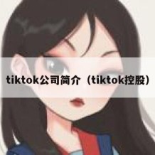 tiktok公司简介（tiktok控股）