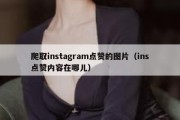 爬取instagram点赞的图片（ins点赞内容在哪儿）