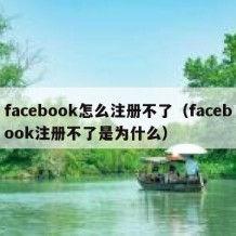 facebook怎么注册不了（facebook注册不了是为什么）