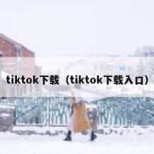 tiktok下载（tiktok下载入口）