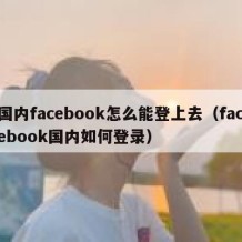 国内facebook怎么能登上去（facebook国内如何登录）