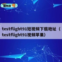 testflight91短视频下载地址（testflight91视频苹果）