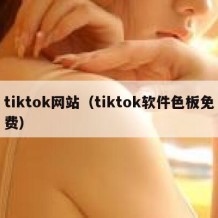 tiktok网站（tiktok软件色板免费）