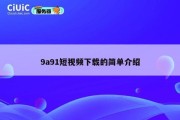 9a91短视频下载的简单介绍