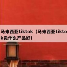 马来西亚tiktok（马来西亚tiktok卖什么产品好）