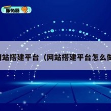 网站搭建平台（网站搭建平台怎么做）