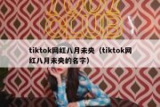 tiktok网红八月未央（tiktok网红八月未央的名字）