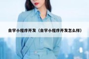 自学小程序开发（自学小程序开发怎么样）