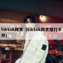 tiktok网页（tiktok网页版打不开）