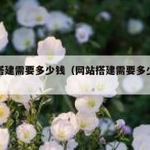 网站搭建需要多少钱（网站搭建需要多少钱费用）