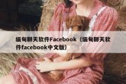 缅甸聊天软件Facebook（缅甸聊天软件facebook中文版）