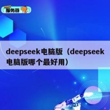 deepseek电脑版（deepseek电脑版哪个最好用）