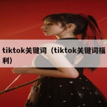 tiktok关键词（tiktok关键词福利）