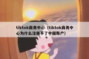 tiktok商务中心（tiktok商务中心为什么注册不了中国账户）