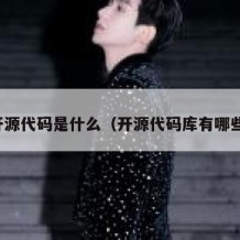 开源代码是什么（开源代码库有哪些）