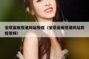 宝塔面板搭建网站教程（宝塔面板搭建网站教程视频）