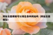 网站主题模板可以用在各种网站吗（网站主题模型）