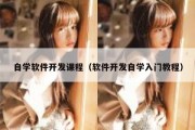 自学软件开发课程（软件开发自学入门教程）