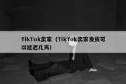 TikTok卖家（TikTok卖家发货可以延迟几天）