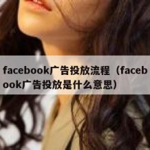 facebook广告投放流程（facebook广告投放是什么意思）