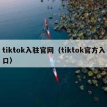 tiktok入驻官网（tiktok官方入口）