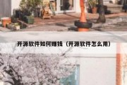 开源软件如何赚钱（开源软件怎么用）