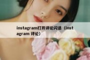 instagram打开评论闪退（instagram 评论）