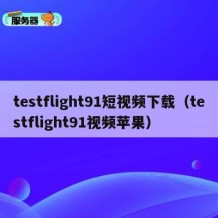 testflight91短视频下载（testflight91视频苹果）