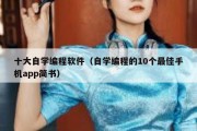 十大自学编程软件（自学编程的10个最佳手机app简书）