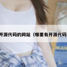 查询开源代码的网站（哪里有开源代码网站）