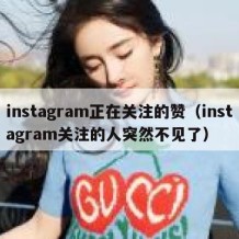 instagram正在关注的赞（instagram关注的人突然不见了）