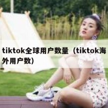 tiktok全球用户数量（tiktok海外用户数）