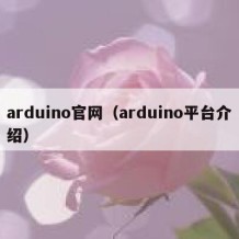 arduino官网（arduino平台介绍）