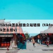 tiktok怎么挂独立站链接（tiktok怎么挂v）