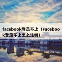 facebook登录不上（Facebook登录不上怎么注销）