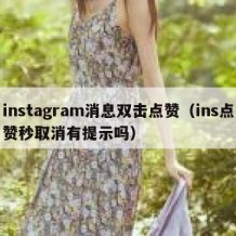 instagram消息双击点赞（ins点赞秒取消有提示吗）