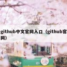 github中文官网入口（github官网）