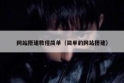 网站搭建教程简单（简单的网站搭建）