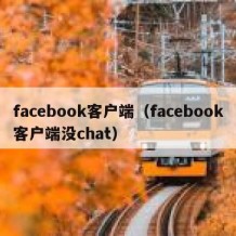 facebook客户端（facebook客户端没chat）