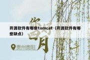 开源软件有哪些tomcat（开源软件有哪些缺点）