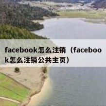 facebook怎么注销（facebook怎么注销公共主页）