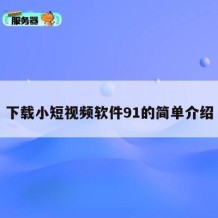 下载小短视频软件91的简单介绍