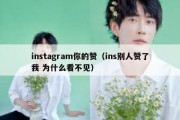 instagram你的赞（ins别人赞了我 为什么看不见）