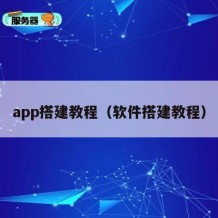 app搭建教程（软件搭建教程）